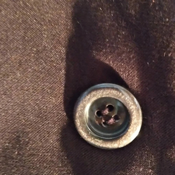 First Option Rich Eggplant Velvet Button Blazer - Picture 3 of 4